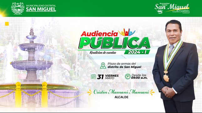 Audiencia pública de rendición de cuentas 2024