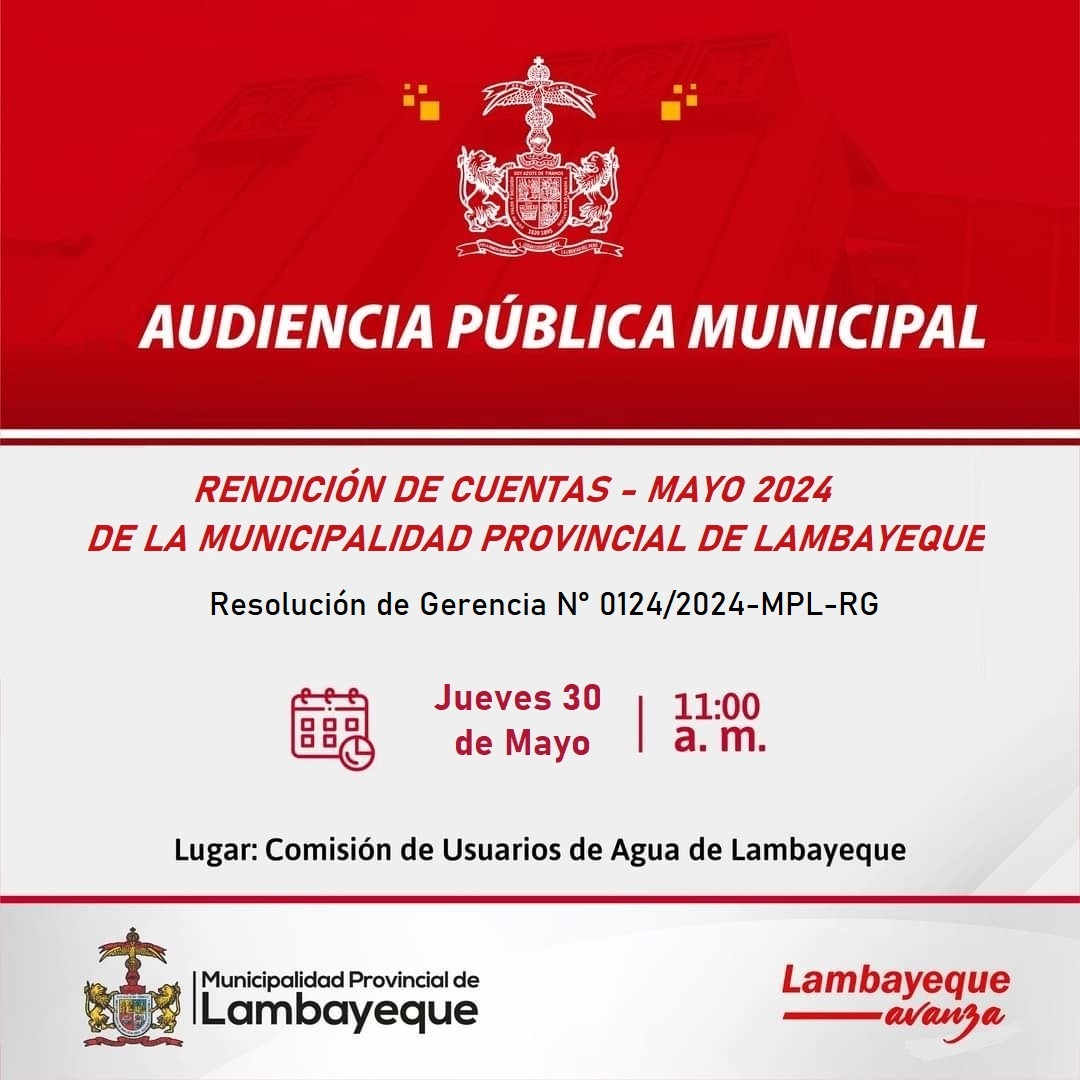 Audiencia Publica Municipal - Mayo 2024