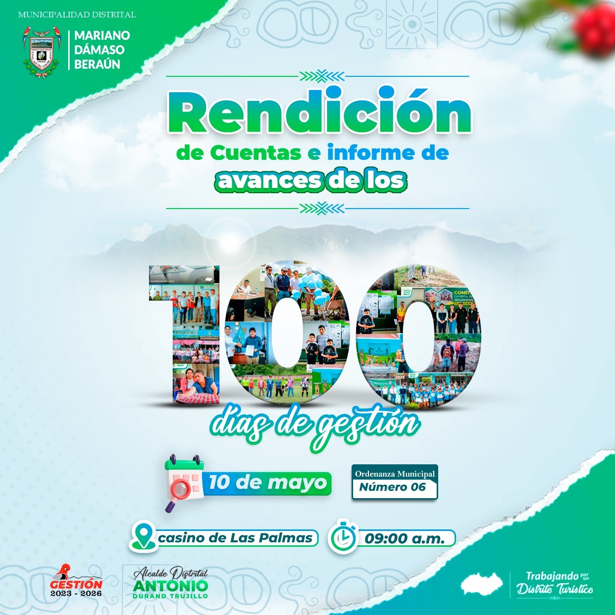 Rendición de cuentas e informe de avance de lo 100 días de gestión