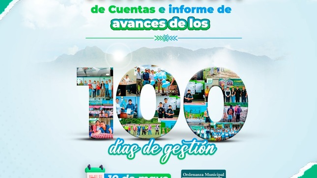 Rendición de cuentas e informe de avance de lo 100 días de gestión