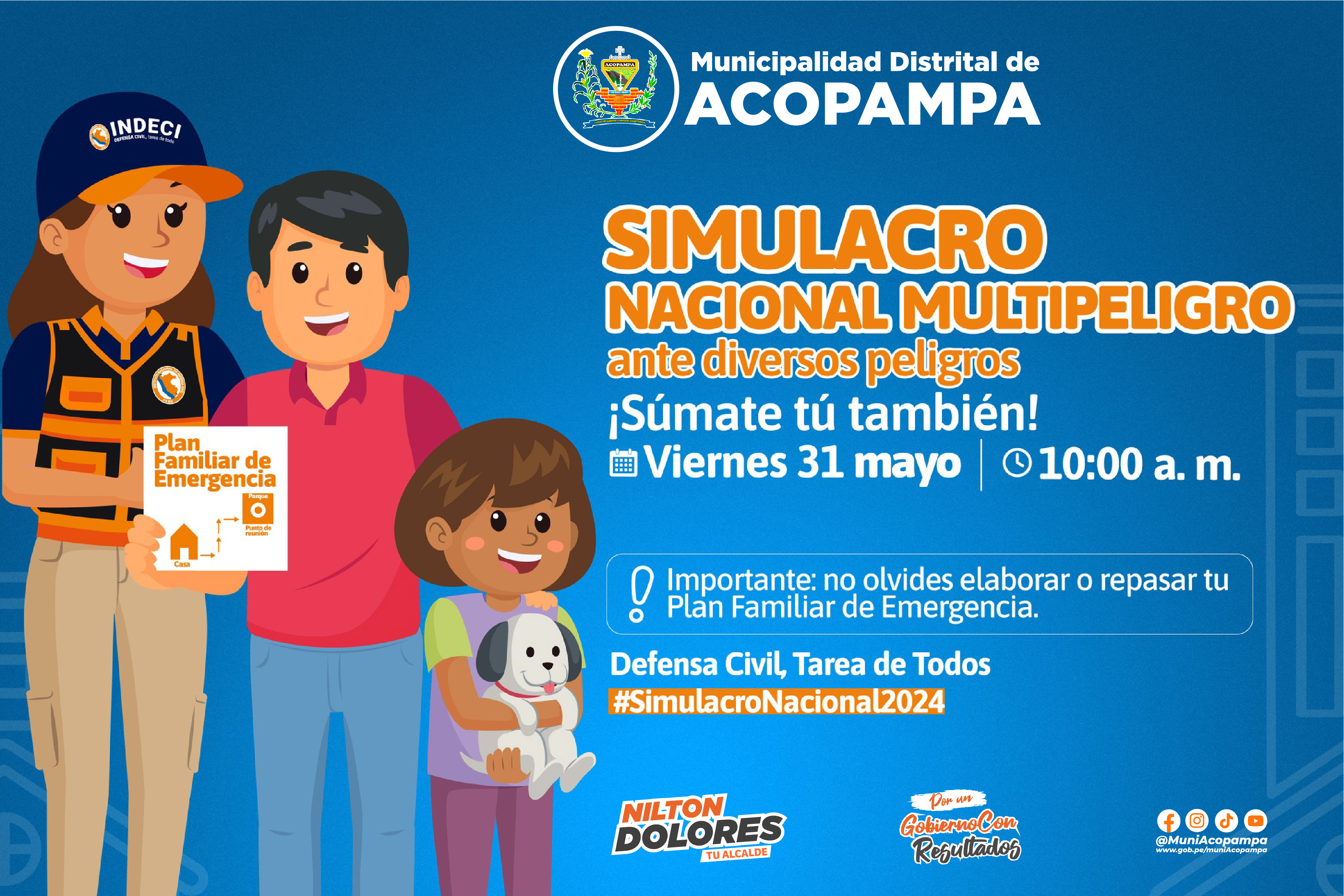 Simulacro de sismo 31 de mayo 2024