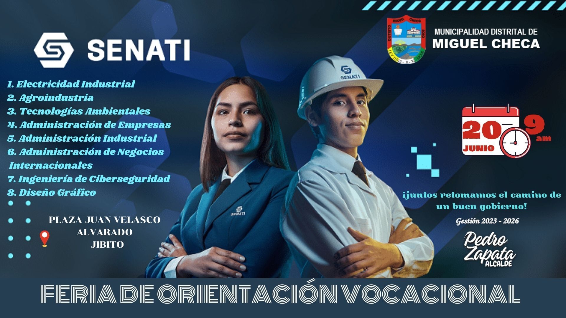 la Feria de Orientación Vocacional.