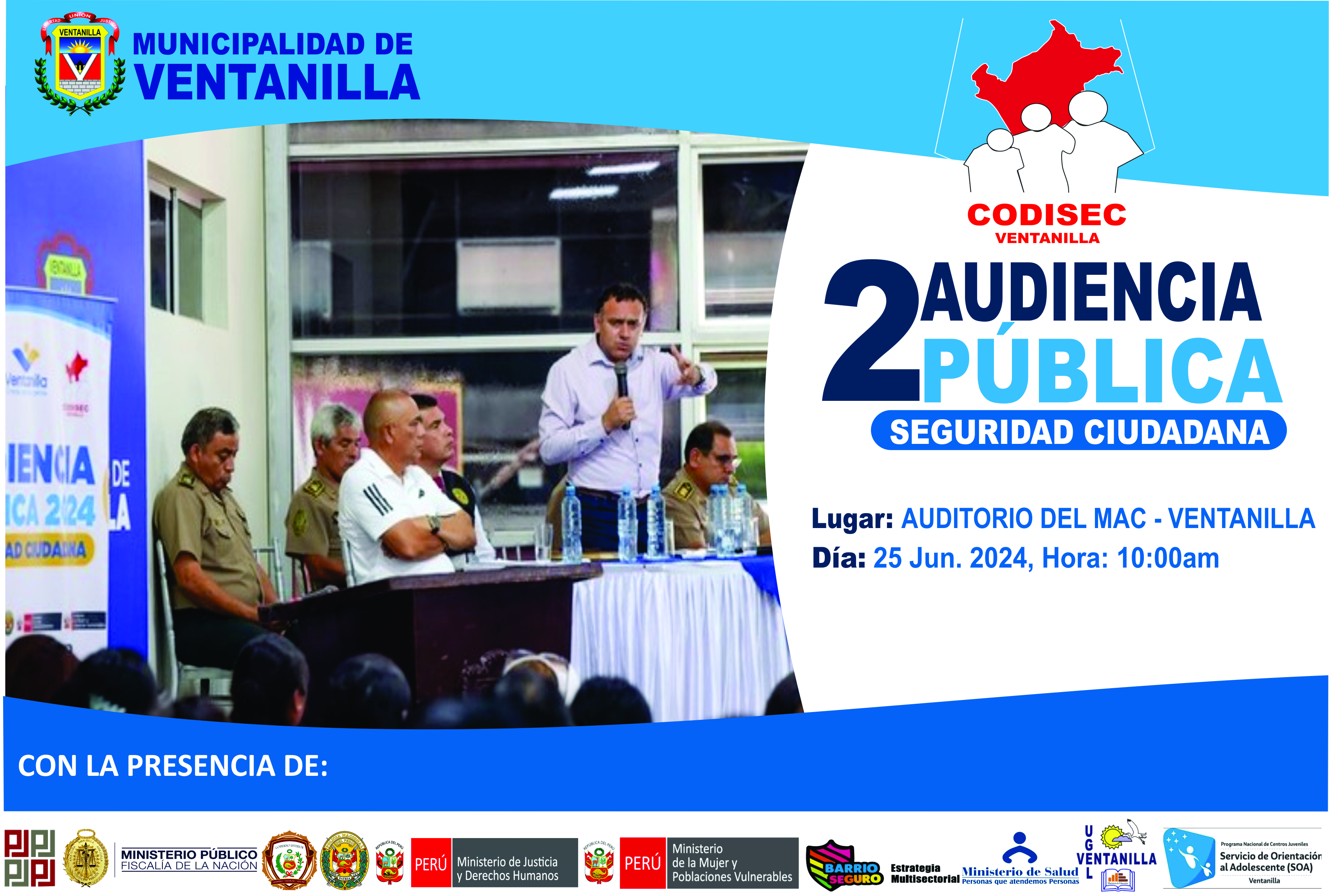 Segunda Audiencia Pública del Distrito de Ventanilla 2024