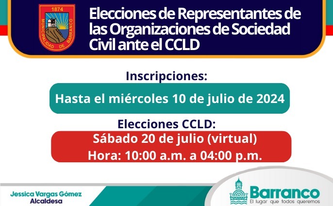 Elección de Representantes de la Sociedad Civil ante el Consejo Distrital