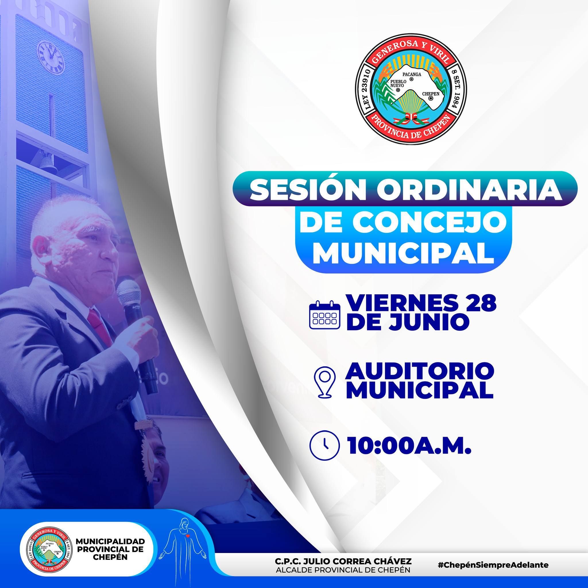 SESIÓN ORDINARIA DE CONCEJO MUNICIPAL.