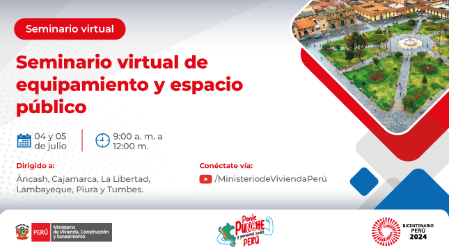 Seminario virtual de Equipamiento y Espacio Público