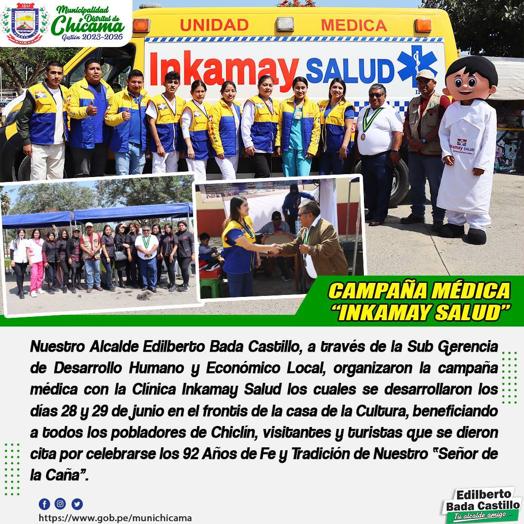 Campaña Médica "Inkamay Perú".