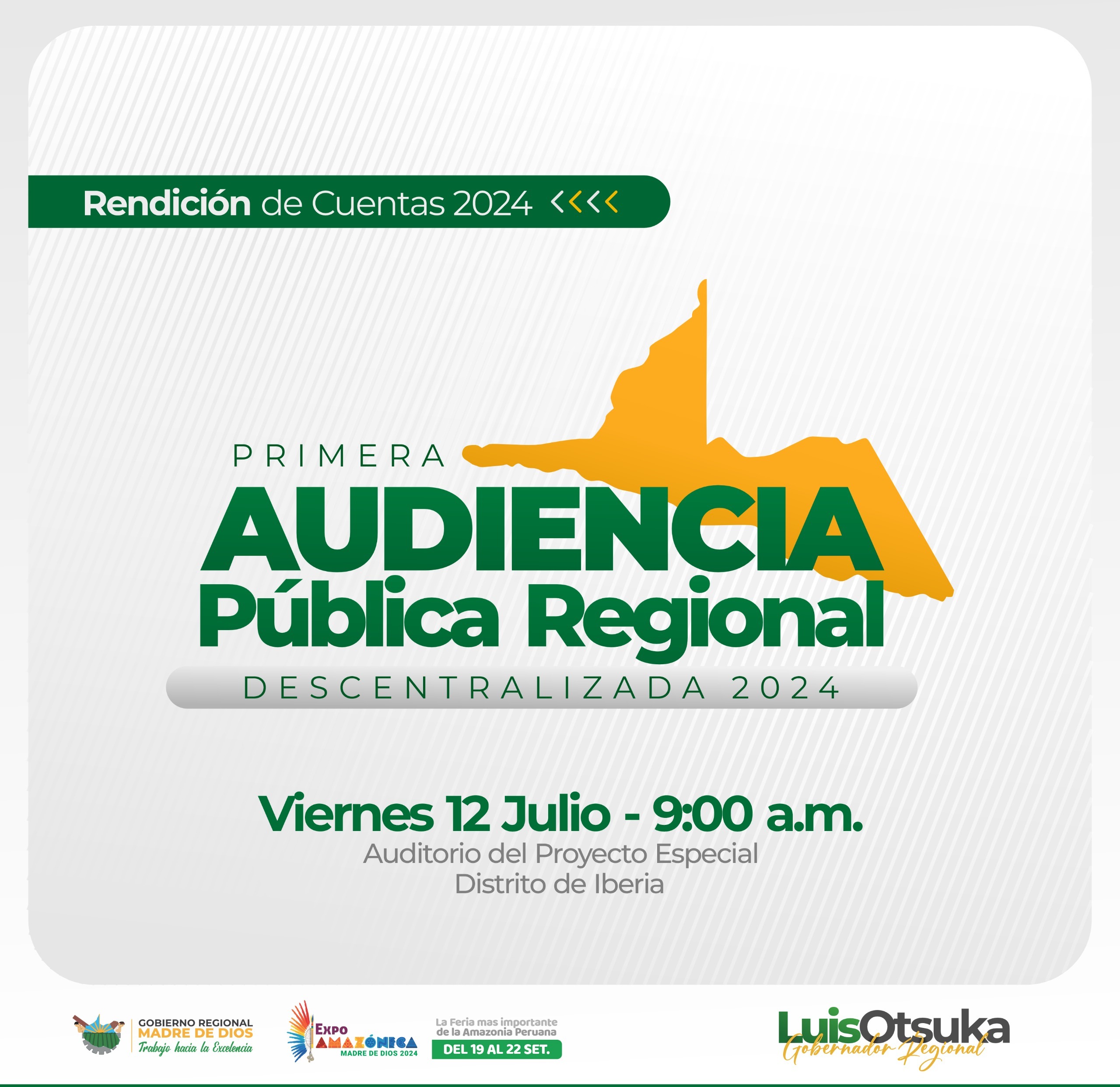 Primera AUDIENCIA PÚBLICA REGIONAL descentralizada 2024 / 12 de julio 2024