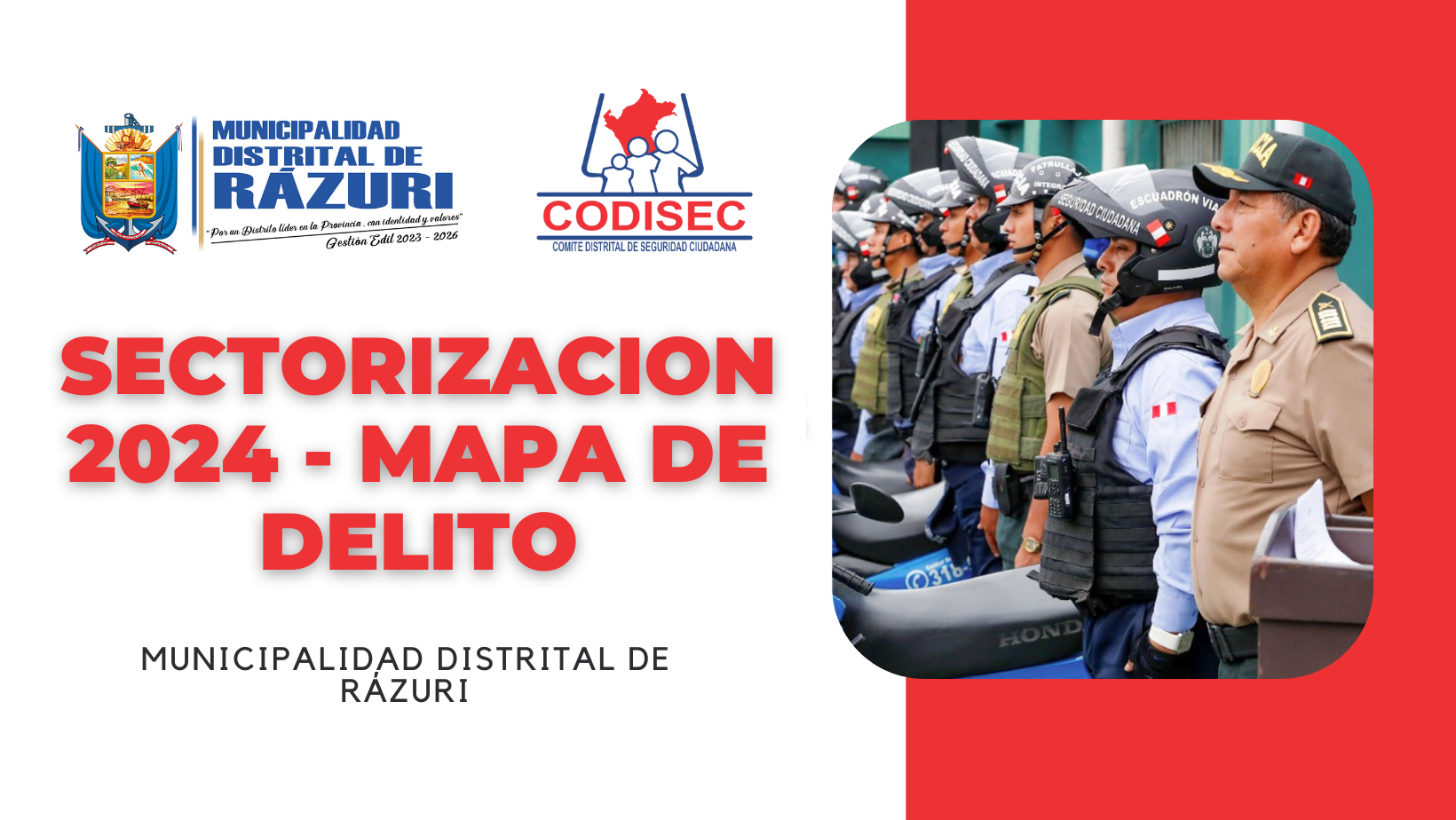 Sectorización 2024 - Mapa del Delito