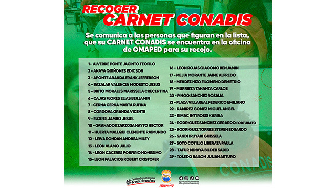 CANADIS Comunicado importante