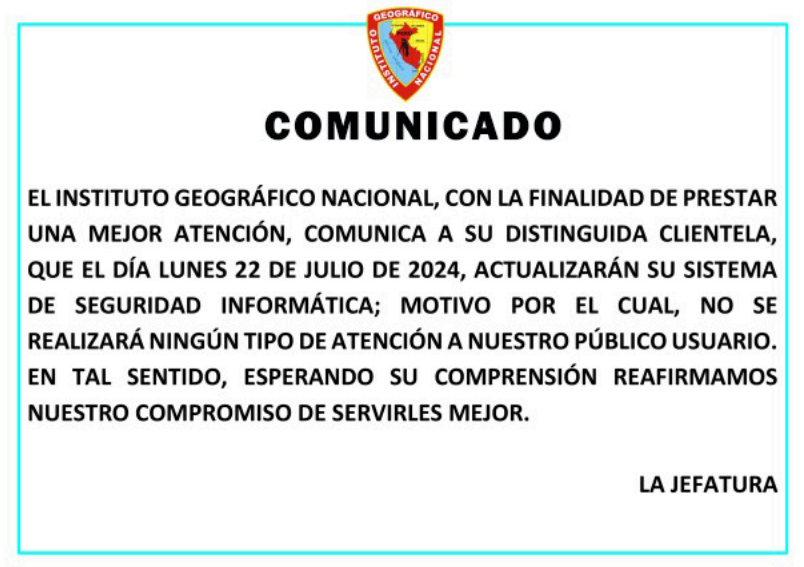 Comunicado