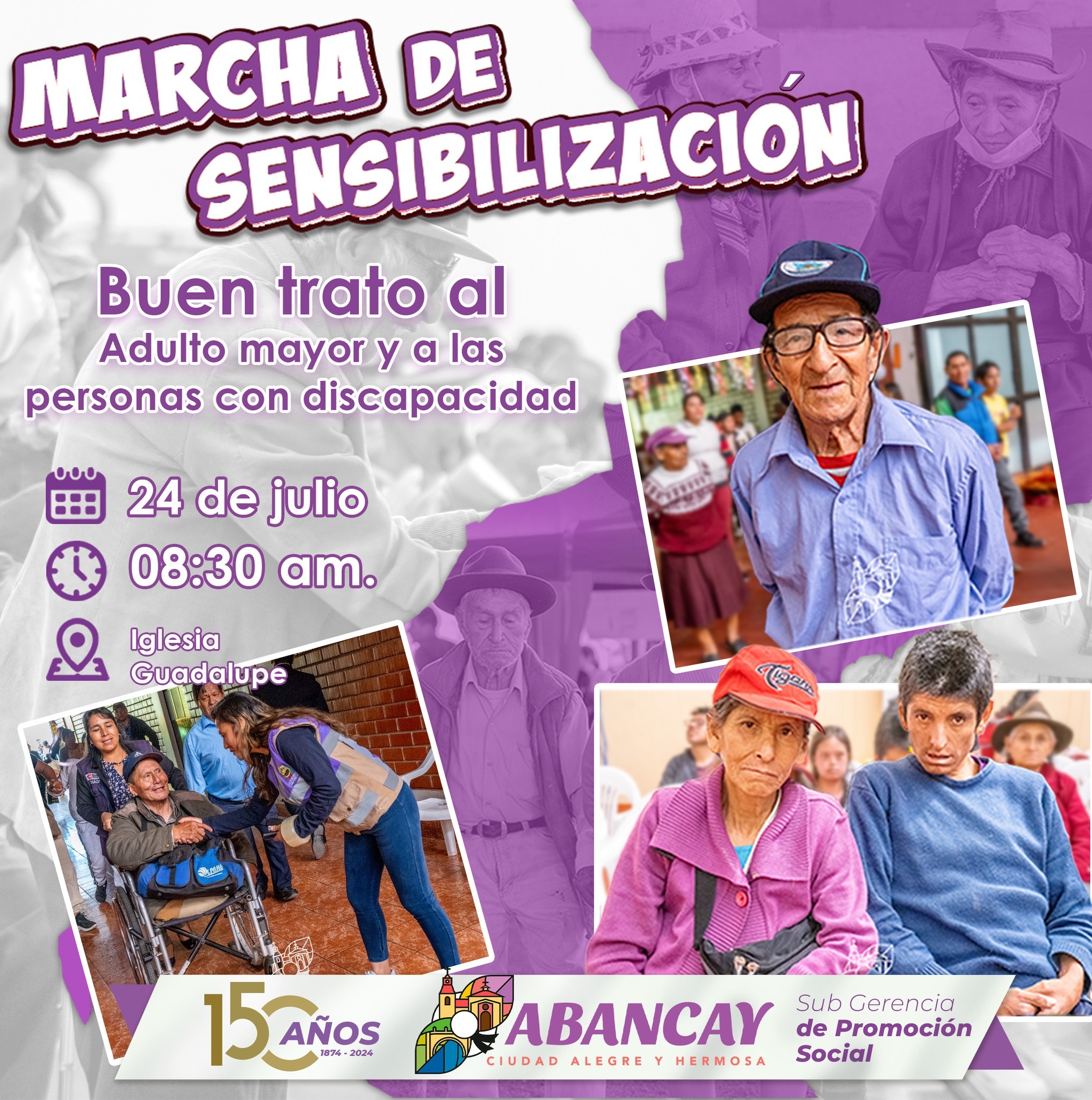 ¡Únete A La Gran Marcha De Sensibilización Del Buen Trato Al Adulto Mayor Y A L