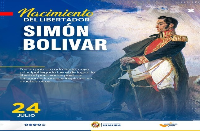 NATALICIO DEL LIBERTADOR SIMÓN BOLIVAR PALACIOS
#24deJulio.