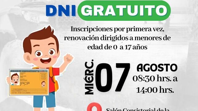 Gran Campaña de DNI Gratuito 🙋🙋‍♂️