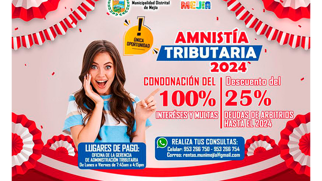 Aprovecha la Segunda Campaña de Amnistía Tributaria 2024