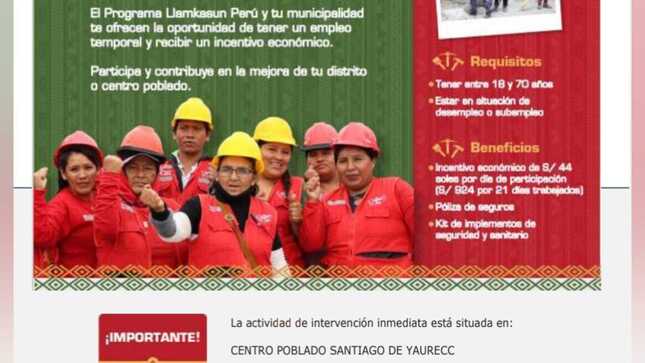 “LIMPIEZA, MANTENIMIENTO Y ACONDICIONAMIENTO DEL CAMINO DE HERRADURA EN EL CENTRO
POBLADO DE SANTIAGO DE YAURECC, DISTRITO DE CHIARA - PROVINCIA DE ANDAHUAYLAS - DEPARTAMENTO DE APURIMAC".