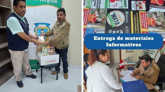 ENTREGA DE MATERIALES INFORMATIVOS A LA RED SALUD ISLAY