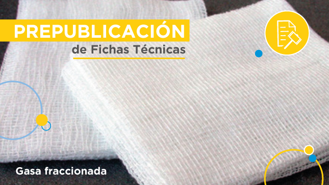 Prepublicación de Fichas Técnicas para SIE - gasa fraccionada
