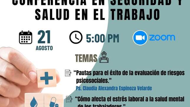 Foto de la Conferencia en Seguridad y Salud en el Trabajo