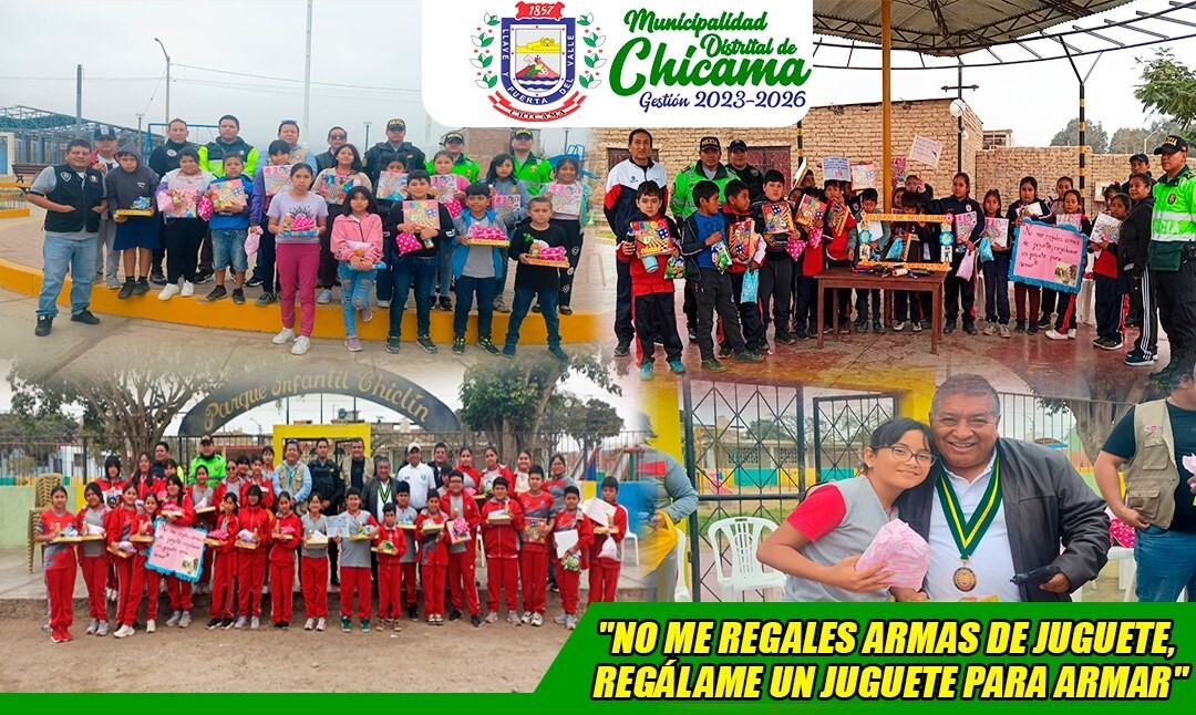 No me regales armas de juguetes regálame un juguete para armar.