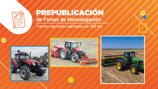 Prepublicación de proyectos de Fichas de Homologación