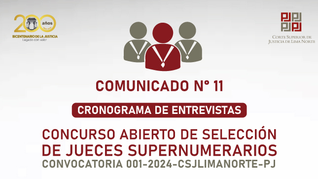 CRONOGRAMA DE ENTREVISTAS