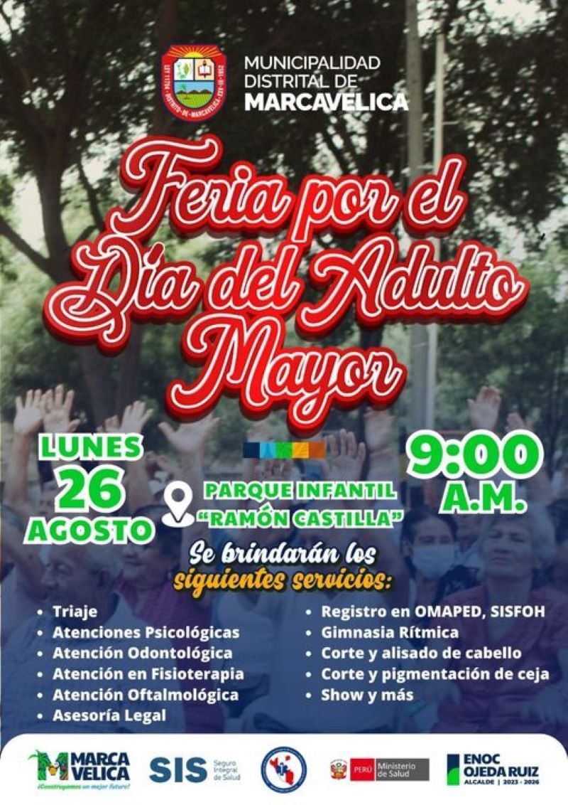 Feria Por El Día Del Adulto Mayor.