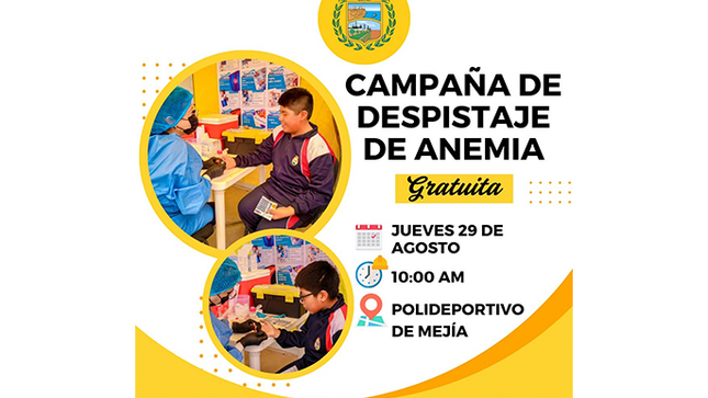 "Campaña de despistaje de anemia gratuita”