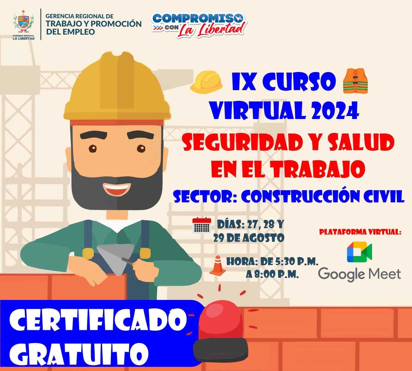 IX Curso Virtual de Seguridad y Salud en el Trabajo para el Sector Civil