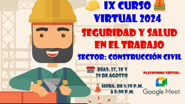 IX Curso Virtual de Seguridad y Salud en el Trabajo para el Sector Civil