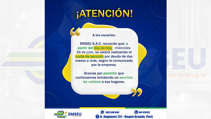 #EMSEU S.A.C 𝐈𝐍𝐅𝐎𝐑𝐌𝐀