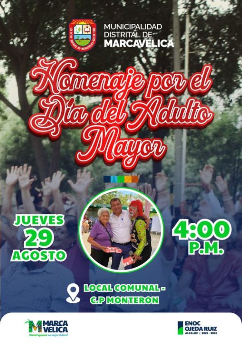 Hoy Celebramos El Dia Del Adulto Mayor En Monteron