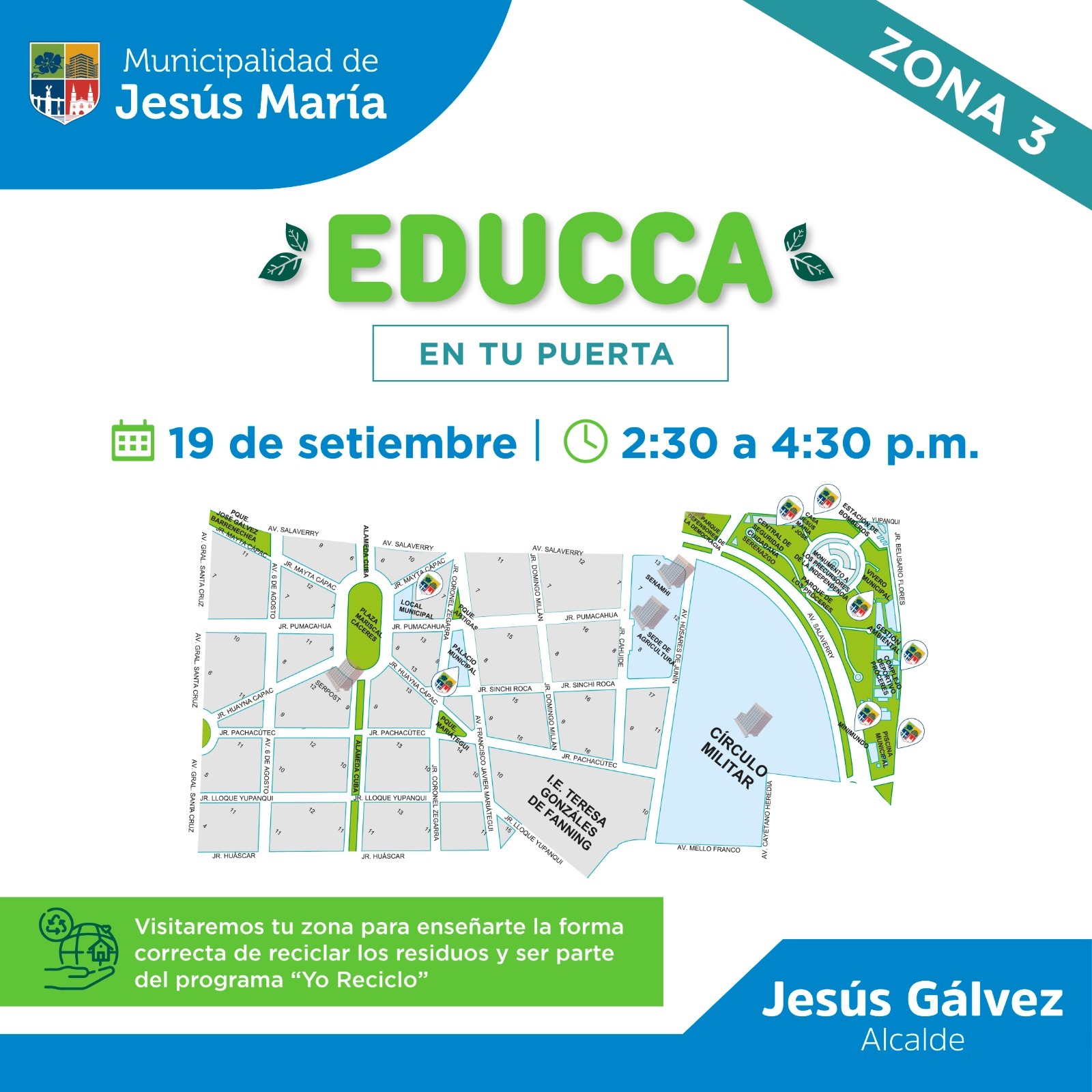 19 de Setiembre
2:30 a 4:30 p.m