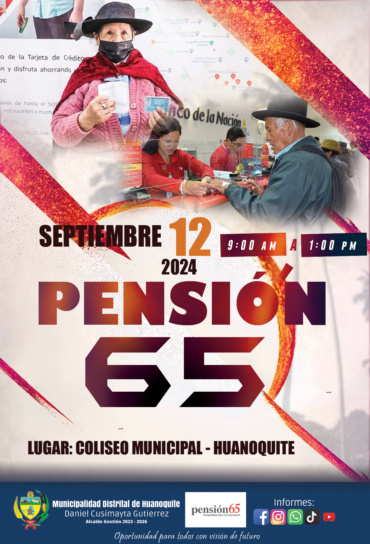 Pago de Programa Pensión 65 Huanoquite