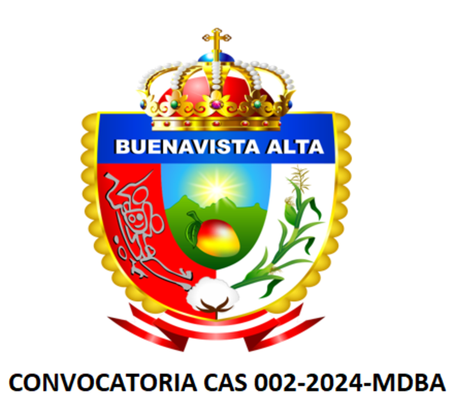 Convocatoria CAS 002-2024-MDBA