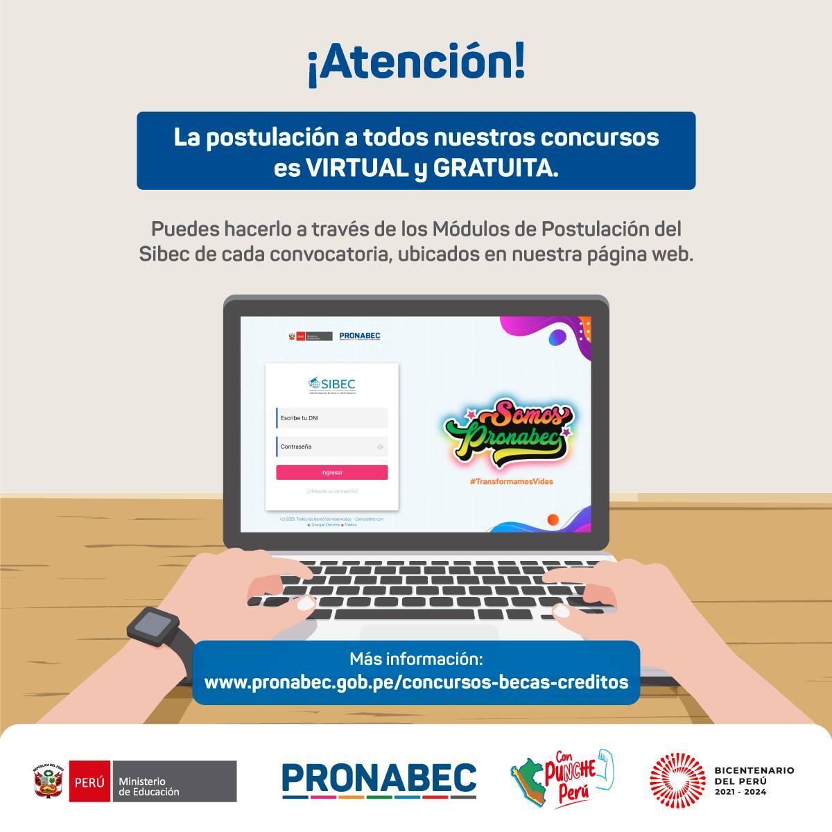 Concursos del Pronabec - Minedu en la Provincia de Lambayeque