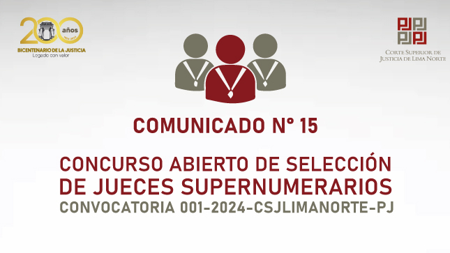 COMUNICADO 15