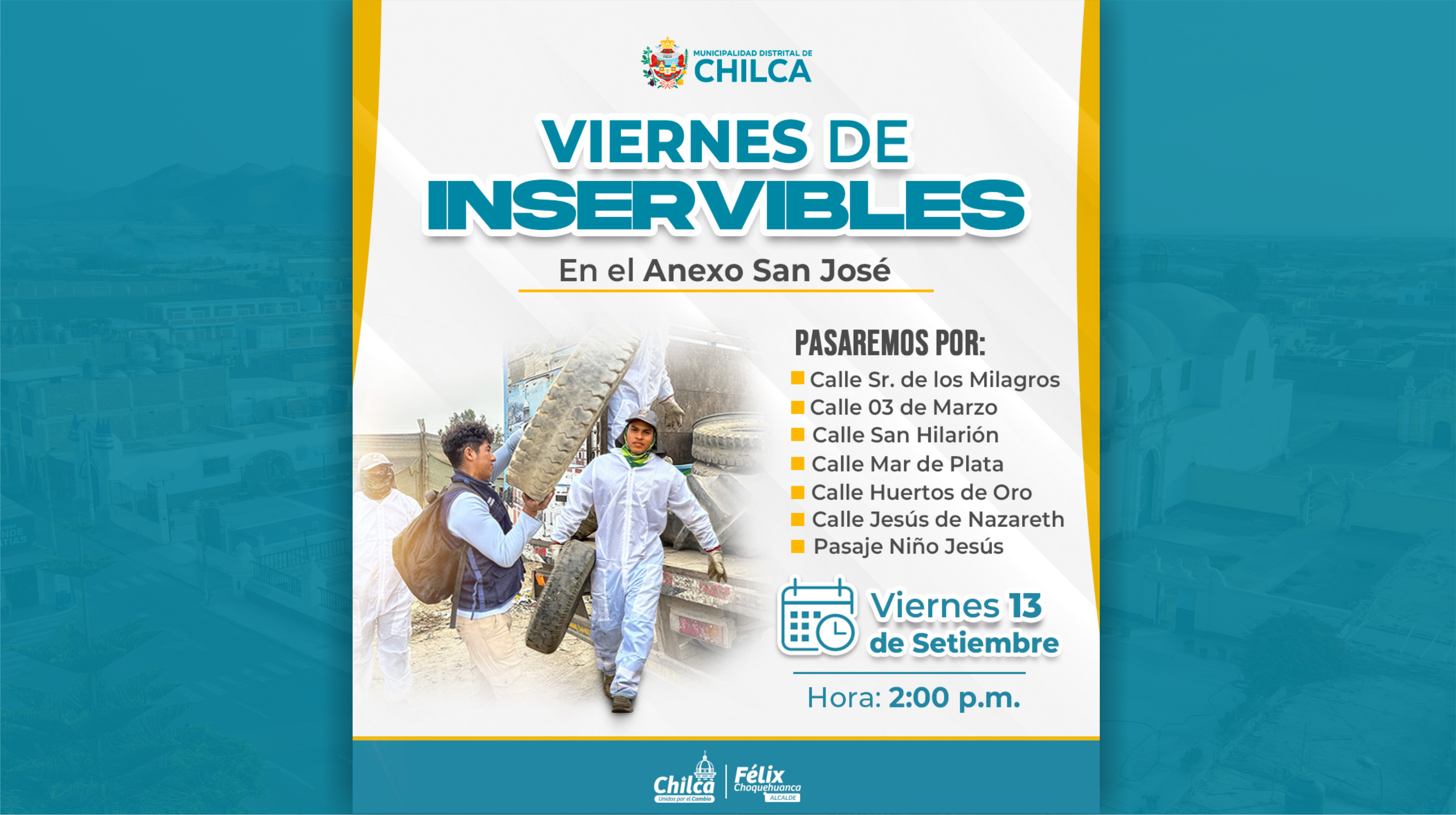 Campaña 'Viernes de inservibles' en el AA.HH. 15 de enero.