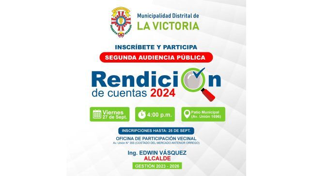 Audiencia P煤blica de Rendici贸n de cuentas