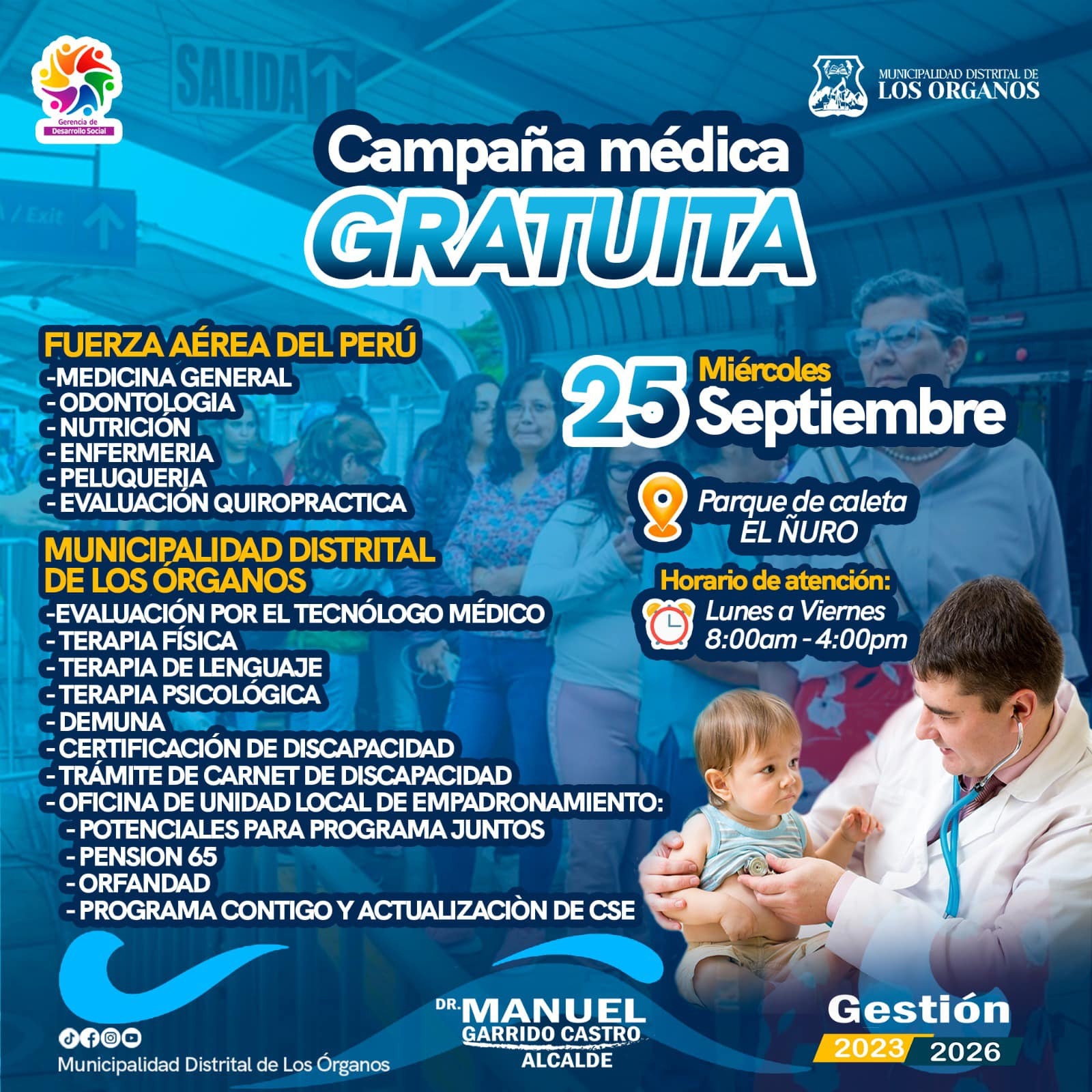 Campaña médica gratuita