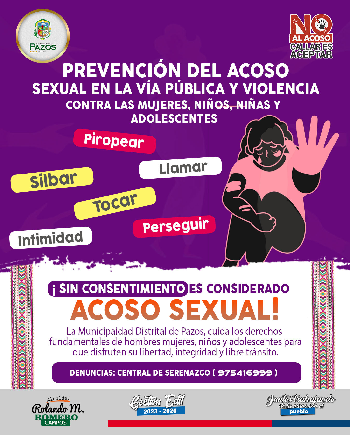 ALTO AL ACOSO SEXUAL EN LA VÍA PUBLICA