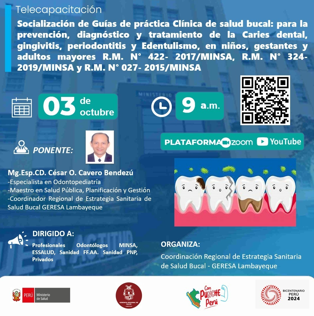 Socialización de Guías de práctica Clínica de salud bucal 2024
