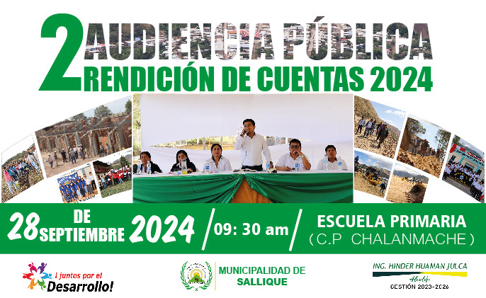 Imagen de la gigantografía de la segunda audiencia publica descentralizada de la MDS