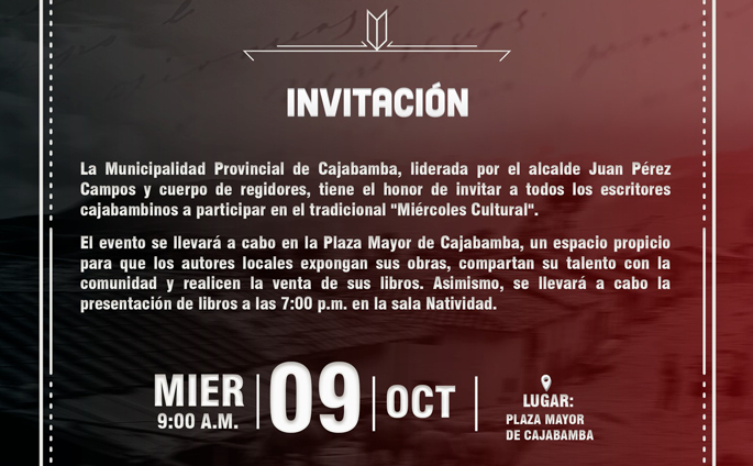¡Atención, escritores y amantes de la cultura!