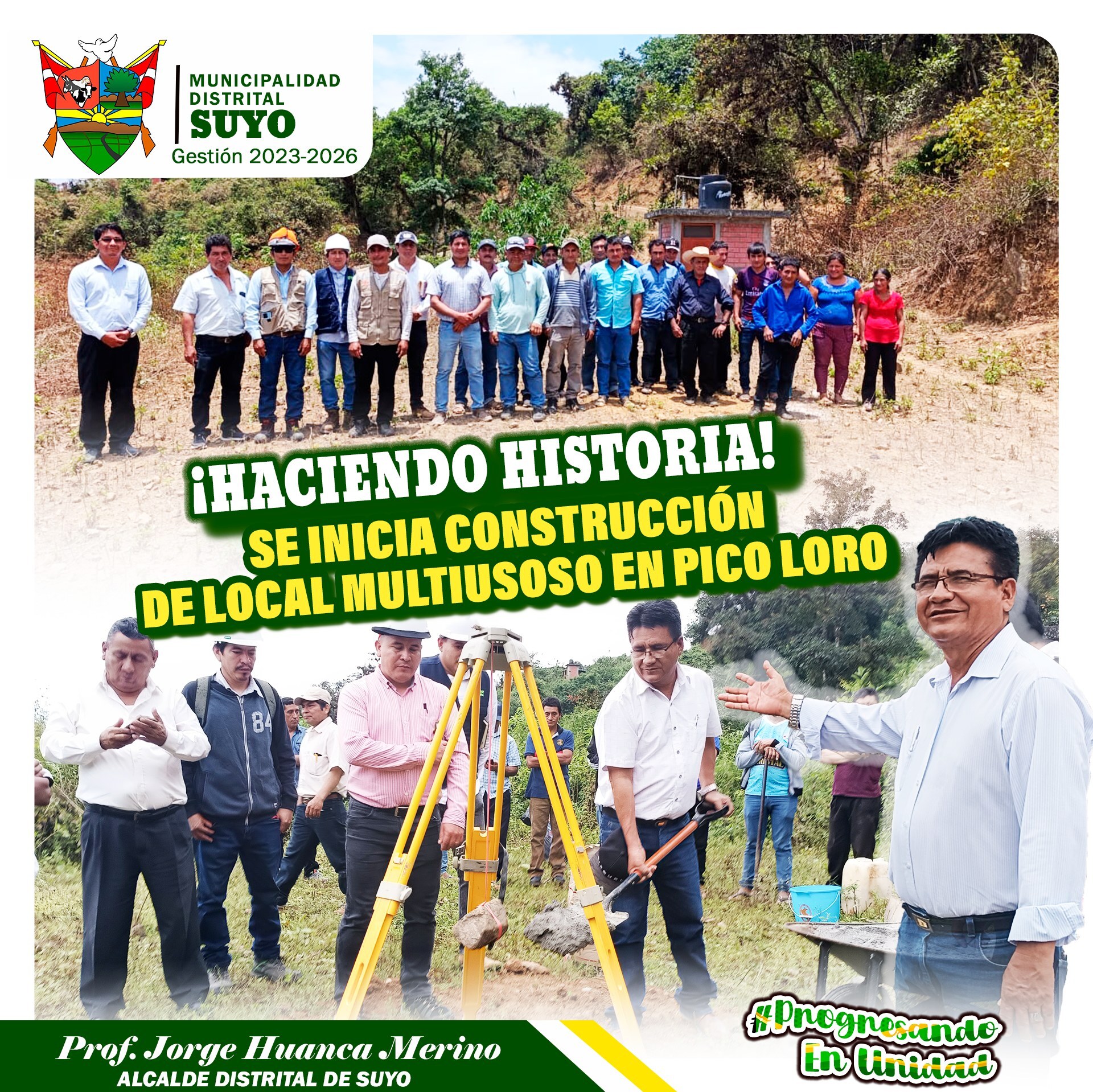 Se inicia Construcción de Local Multiusos en Pico Loro.
