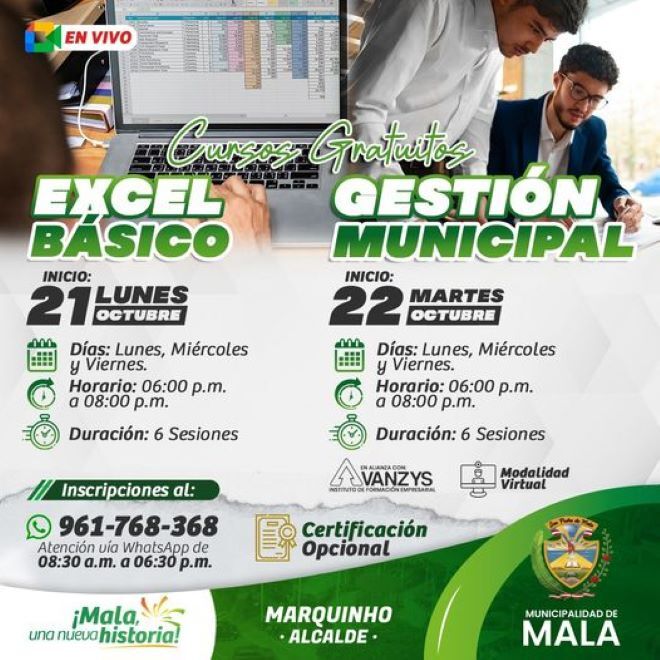 Curso: Gestión Municipal - Excel Básico (Acceso Gratuito)