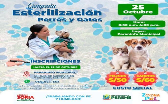 Campaña De Esterilización de Perros y Gatos