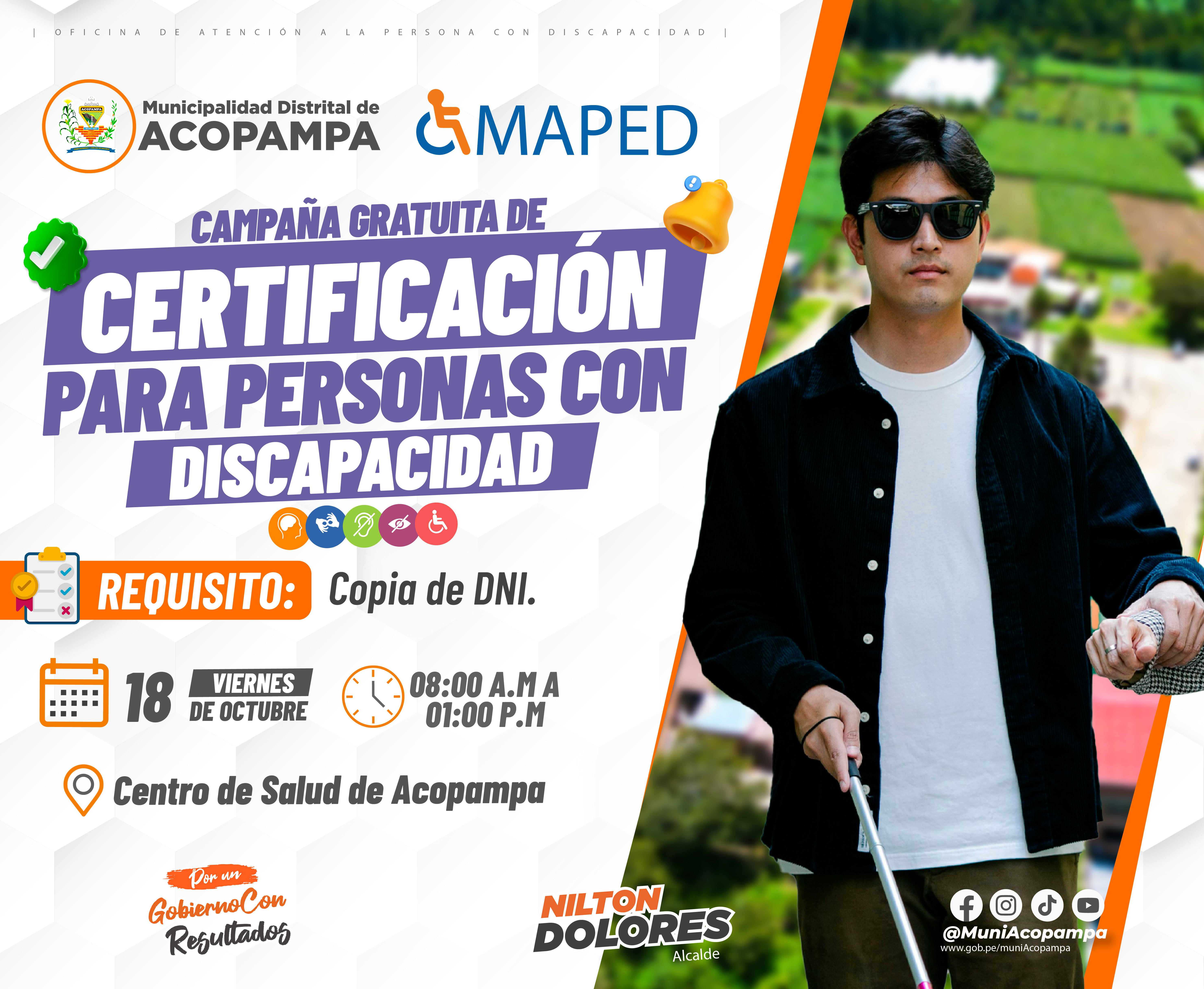 Campaña de certificación para personas con discapacidad 2024