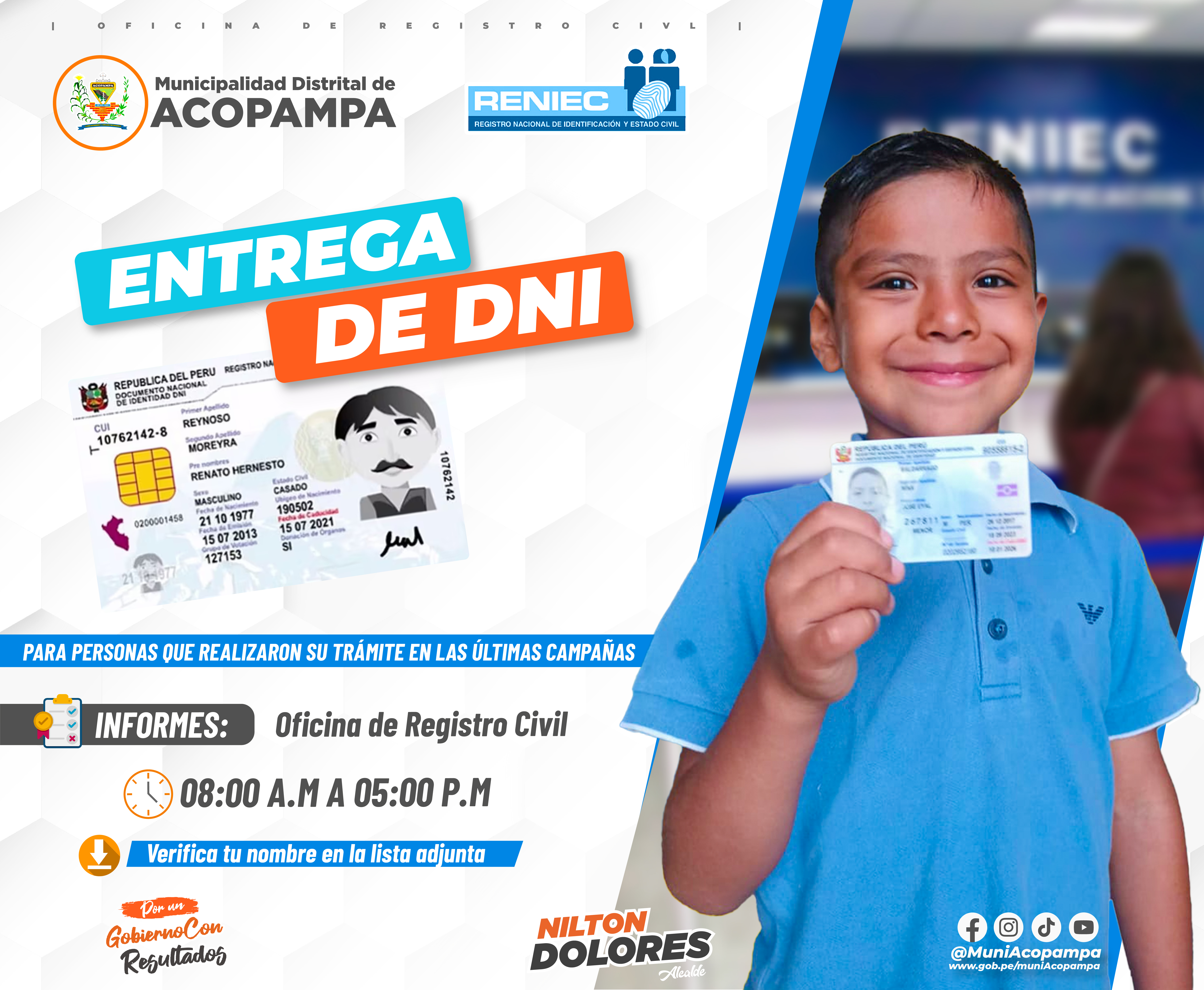 Entrega de DNI electrónico