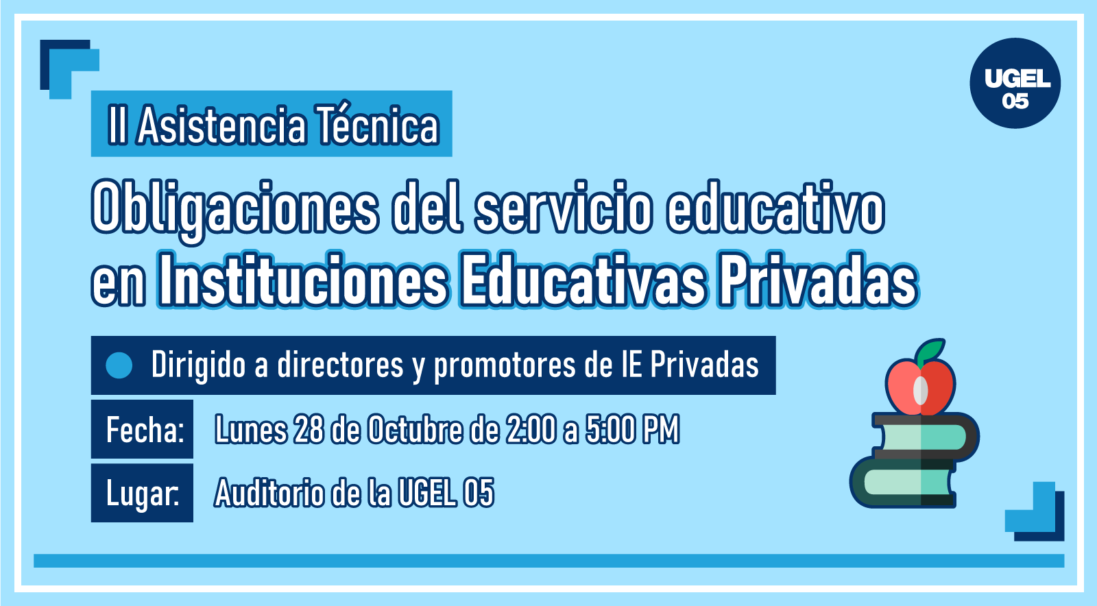 II Asistencia Técnica Obligaciones del servicio educativo en Instituciones Educativas Privadas